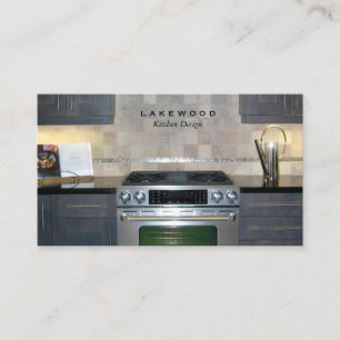Tarjeta De Visita Kitchen Photo Business Card Taupe
