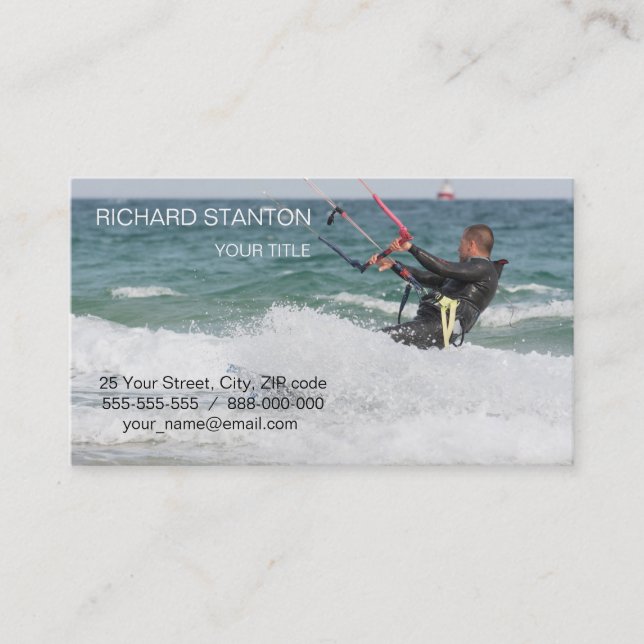 Tarjeta De Visita Kitesurf (Anverso)