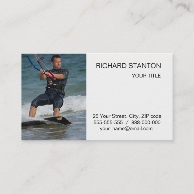 Tarjeta De Visita Kitesurf (Anverso)