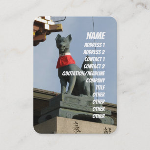 Tarjeta De Visita Kitsune キ ツ ネ (Fox) con Jewel en Boca