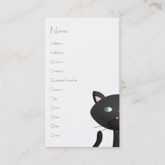 Tarjeta De Visita Kitty en París