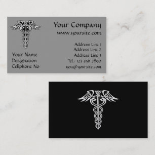 Tarjeta De Visita Knot Caduceus Celtic