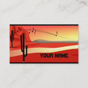 Tarjeta De Visita Kokopelli Sunset Business Card
