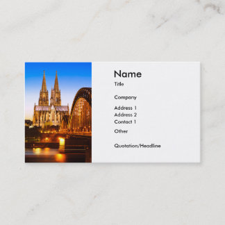 Tarjeta De Visita Köln 03A