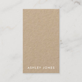 Tarjeta de visita Kraft moderna minimalista