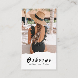 Tarjeta De Visita Kraft Rocky Mountain Adventure Guide Business Card