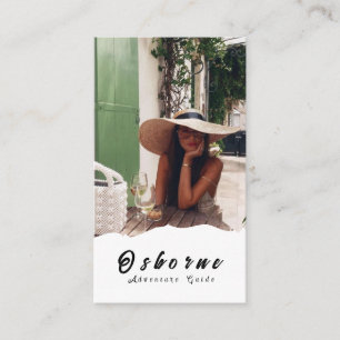 Tarjeta De Visita Kraft Rocky Mountain Adventure Guide Business Card