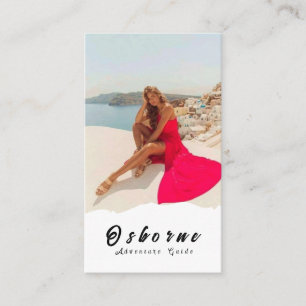 Tarjeta De Visita Kraft Rocky Mountain Adventure Guide Business Card