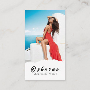 Tarjeta De Visita Kraft Rocky Mountain Adventure Guide Business Card