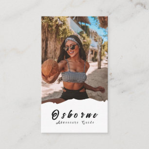 Tarjeta De Visita Kraft Rocky Mountain Adventure Guide Business Card