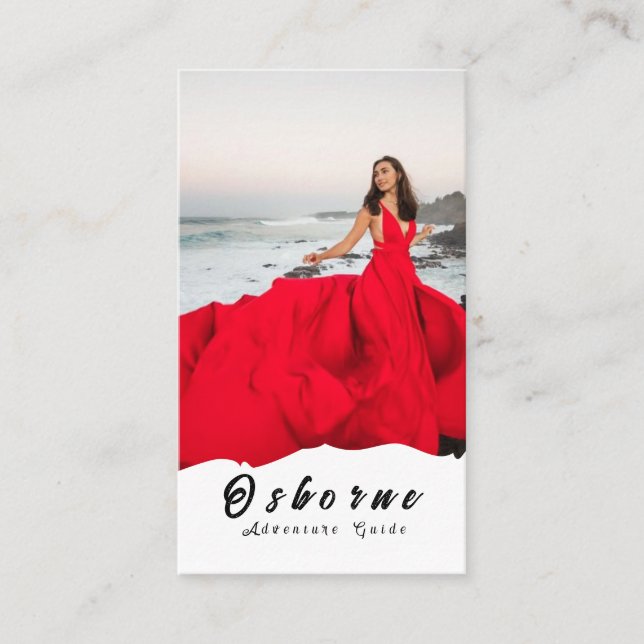 Tarjeta De Visita Kraft Rocky Mountain Adventure Guide Business Card (Anverso)