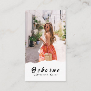 Tarjeta De Visita Kraft Rocky Mountain Adventure Guide Business Card