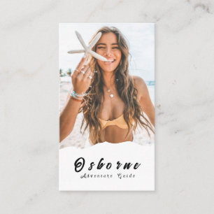 Tarjeta De Visita Kraft Rocky Mountain Adventure Guide Business Card