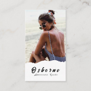 Tarjeta De Visita Kraft Rocky Mountain Adventure Guide Business Card