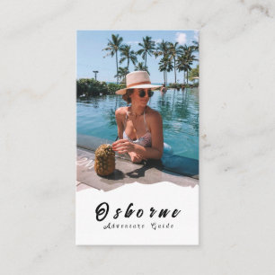 Tarjeta De Visita Kraft Rocky Mountain Adventure Guide Business Card