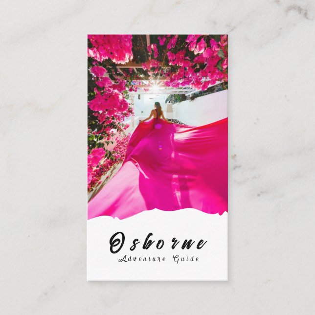 Tarjeta De Visita Kraft Rocky Mountain Adventure Guide Business Card (Anverso)