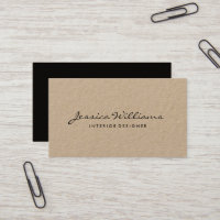 Kraft rústico profesional minimalista
