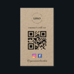 Tarjeta De Visita Kraft se conecta con el logotipo de Ee.Uu.<br><div class="desc">Promociona tu negocio con estas excelentes tarjetas de visita,  con tu logotipo personalizado,  código QR y texto. Añade fácilmente tus detalles haciendo clic en la opción "personalizar".</div>