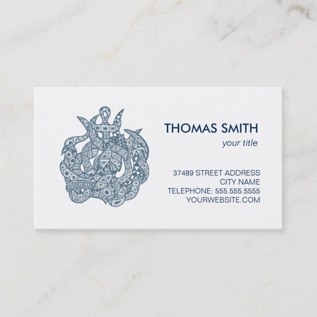 Tarjeta De Visita Kraken el monstruo de mar (Anverso)