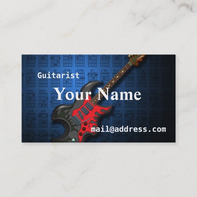 Tarjeta De Visita KuuMa Guitar 2 (Anverso)