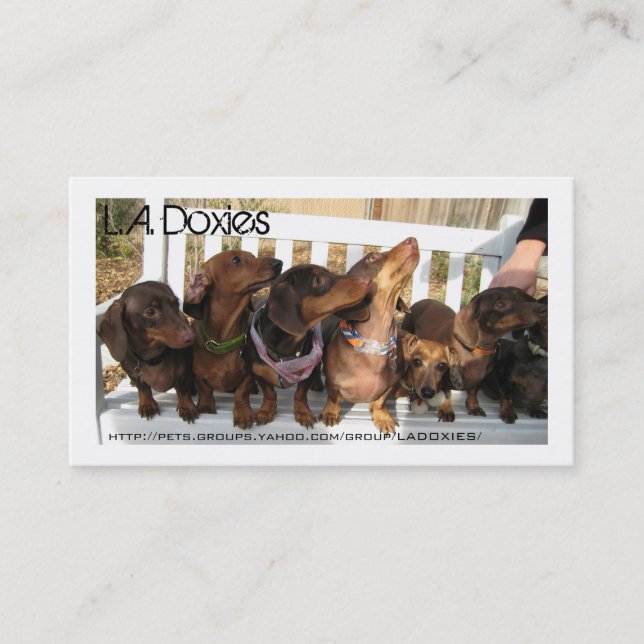 Tarjeta De Visita L.A.Doxies [Rufus] (Anverso)