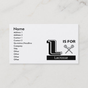 Tarjeta De Visita L está para LaCrosse