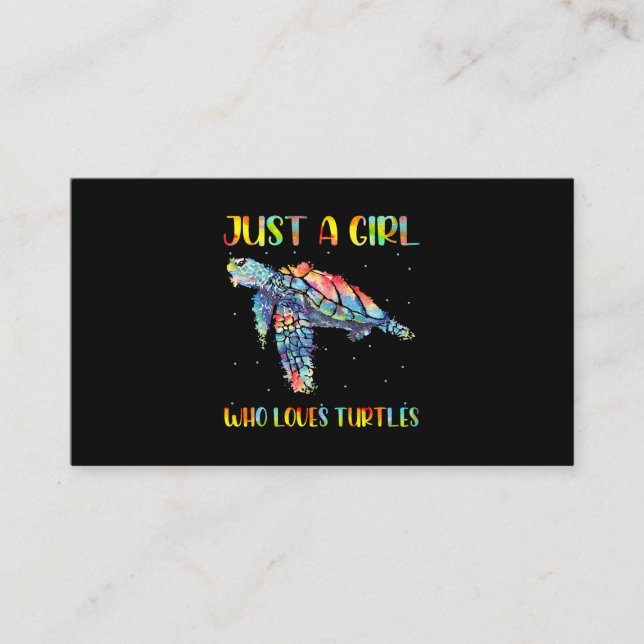 Tarjeta De Visita La acuarela de las tortugas, el océano marino, sól (Anverso)