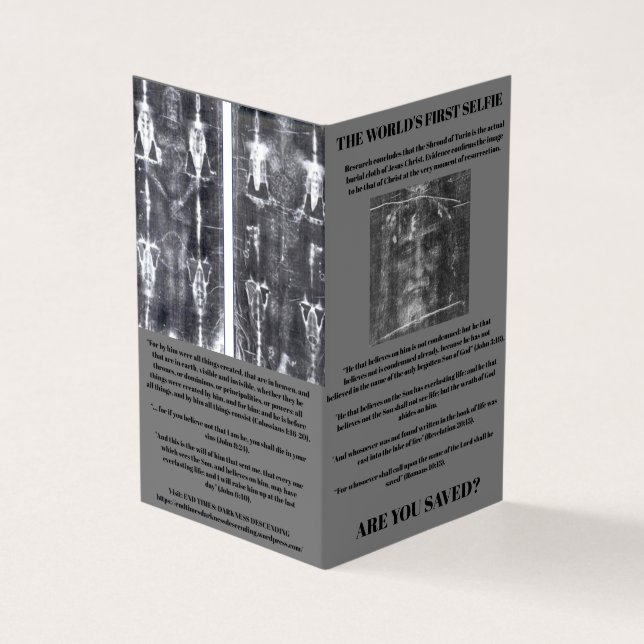 Tarjeta De Visita La Advertencia Sobria (Exterior)