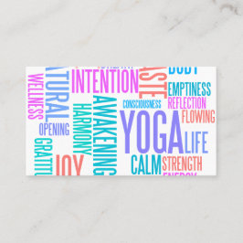 Tarjeta De Visita La alegría de la nube coloreada pastel elegante de