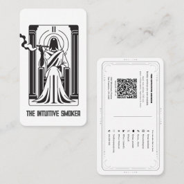 Tarjeta De Visita La alta sacerdotisa Tarot Weed Fuma los medios soc