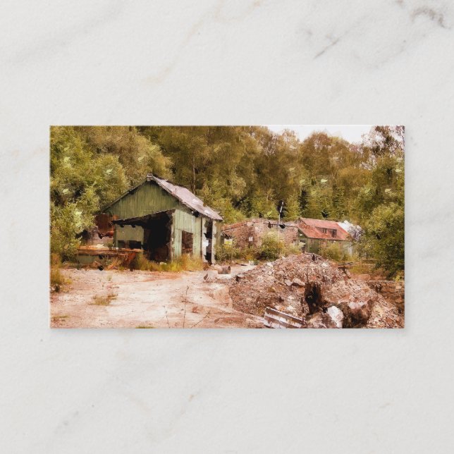 TARJETA DE VISITA LA ANTIGUA MINA DE ORO (Anverso)