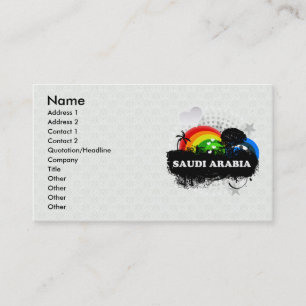 Tarjeta De Visita La Arabia Saudita con sabor a fruta linda