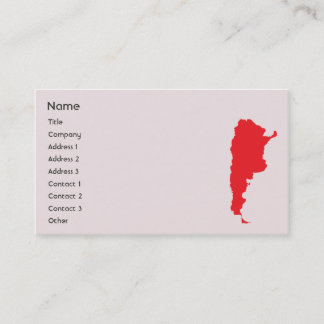 Tarjeta De Visita La Argentina - negocio