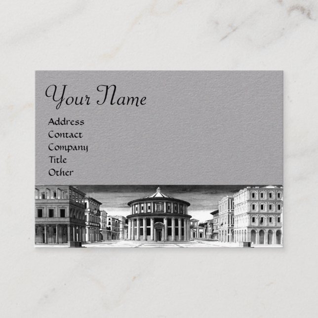 TARJETA DE VISITA LA ARQUITECTURA IDEAL DE LA CIUDAD/RENAISSANCE, EL (Anverso)