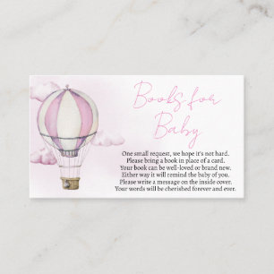 Tarjeta De Visita La aventura espera los libros de Baby Shower para 