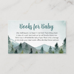 Tarjeta De Visita La aventura espera los libros de Baby Shower para 