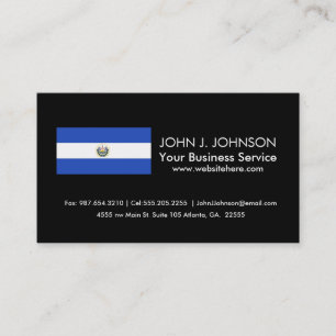 Tarjeta De Visita La bandera de El Salvador