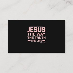 Tarjeta De Visita La Biblia Cristiana Verse Jesús Cómo La Vida De La