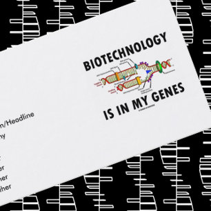 Tarjeta De Visita La Biotecnología Está En Mis Genes (Replicación De