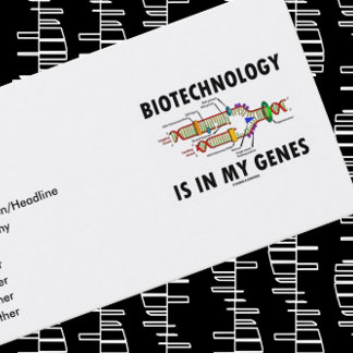 Tarjeta De Visita La Biotecnología Está En Mis Genes (Replicación De