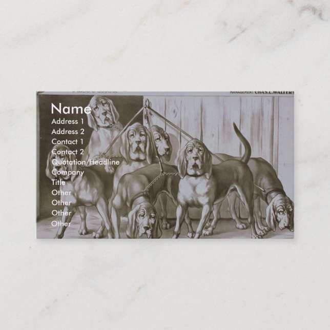 Tarjeta De Visita La cabina del tío Tom (Anverso)