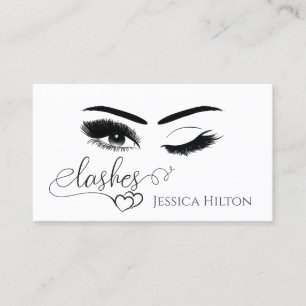 Tarjeta De Visita La caligrafía glamorosa profesional luce como blan