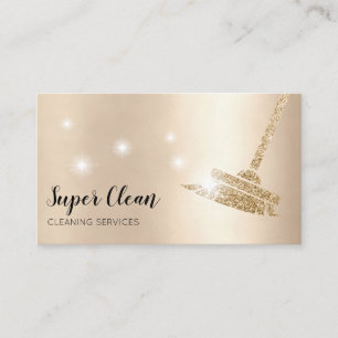 Tarjeta De Visita La casa de limpieza de empleadas domésticas está p