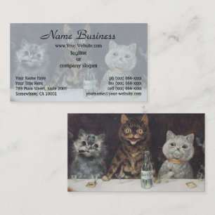 Tarjeta De Visita La Celebración de la Licenciatura del Gato