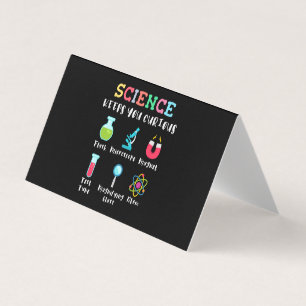 Tarjeta De Visita La ciencia te mantiene curioso