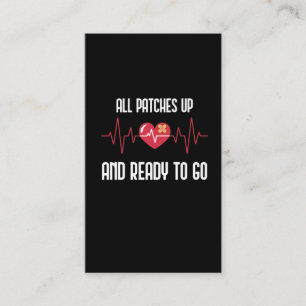 Tarjeta De Visita La Cirugía Post-Corazón Se Recupera Bastante Bru