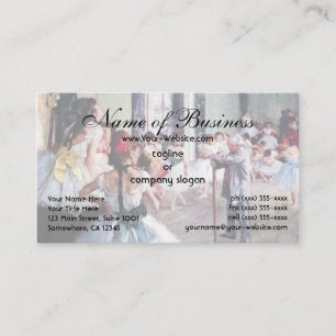 Tarjeta De Visita La clase de baile por Edgar Degas