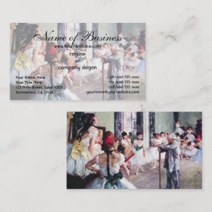 Tarjeta De Visita La clase de baile por Edgar Degas