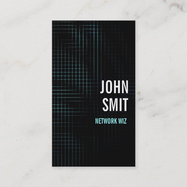 Tarjeta De Visita La cuadrícula (Anverso)