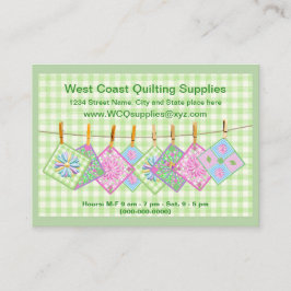 Tarjeta de visita - la cuerda para tender la ropa